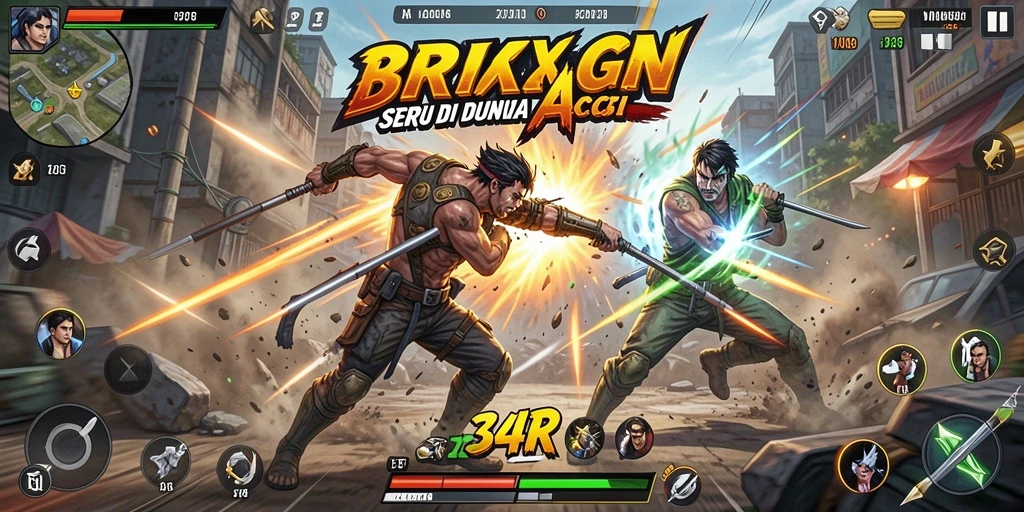 Gameplay seru dan mendebarkan dari 34R yang penuh aksi.