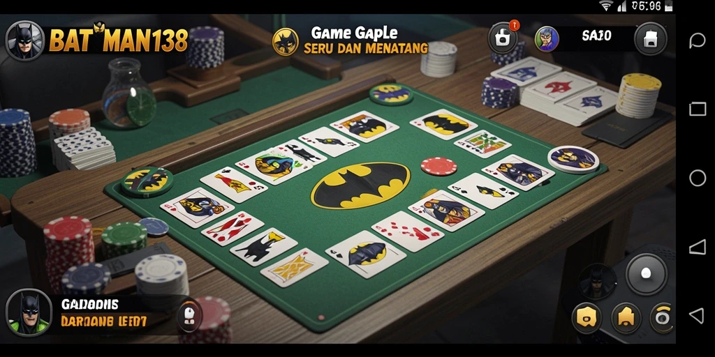 Tampilkan gameplay seru dari BATMAN138 saat bermain Gaple.