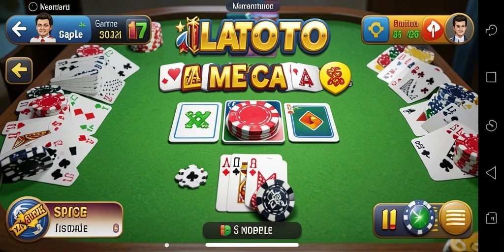 Tampilan gameplay LATOTO yang menarik dan penuh aksi Gaple.