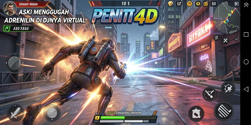 Tampilan mendebarkan dari gameplay PENITI4D yang penuh aksi.