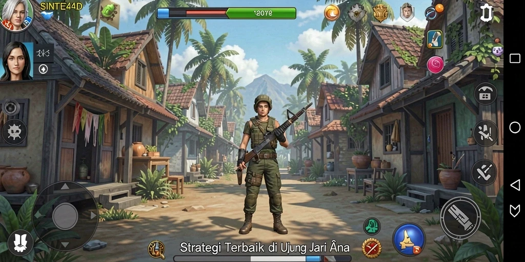Tampilan gameplay SINTE4D yang menawan dan penuh strategi.